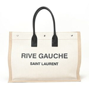 SAINT LAURENT White Tote Bag